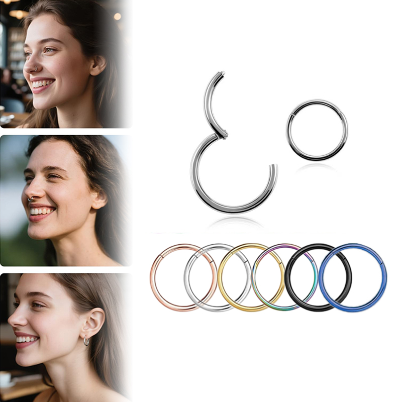Body Jewelry Surgical Steel - Kolczyk typu clicker ze stali chirurgicznej