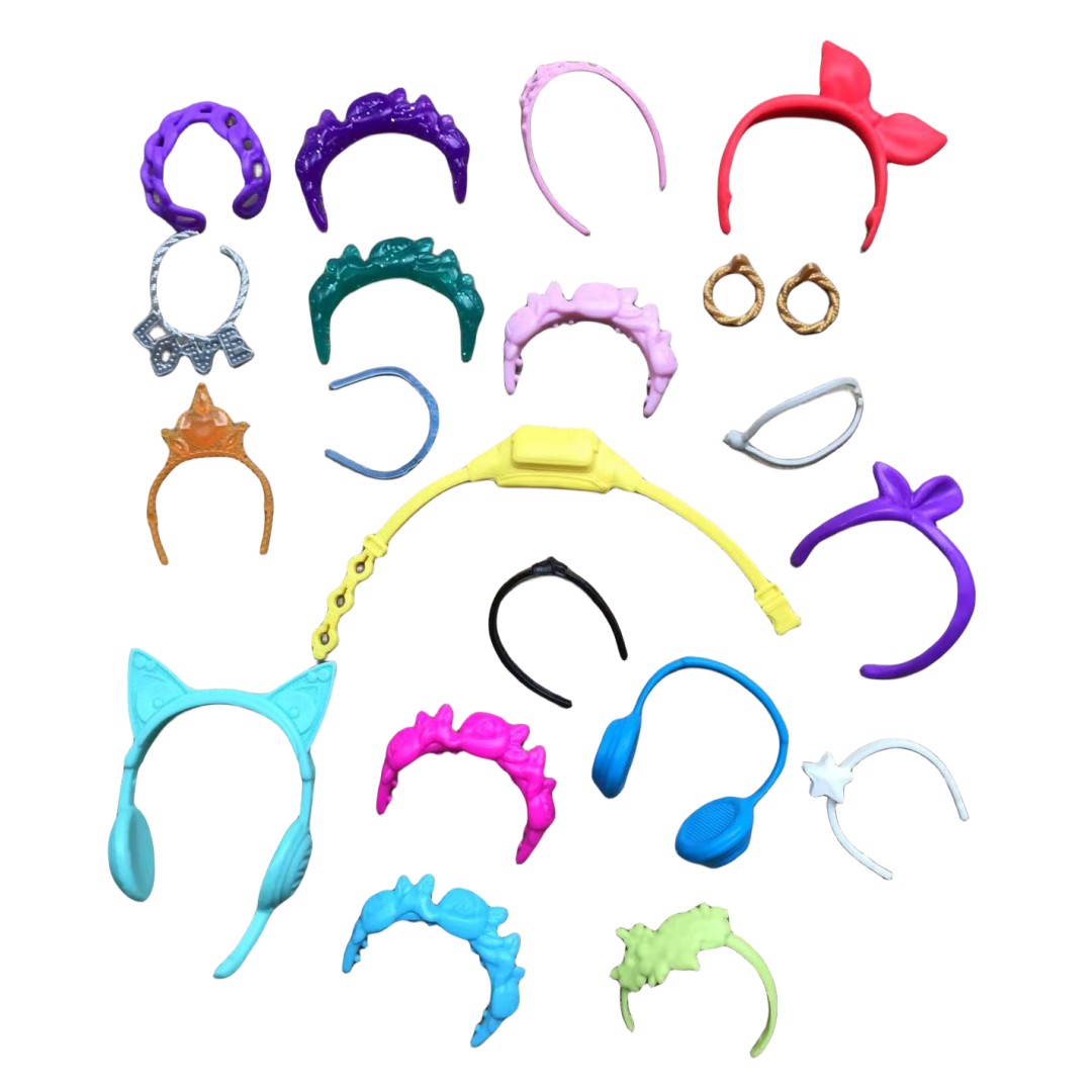 Body Jewelry Necklace - Wielofunkcyjne akcesoria dla lalek: opaska, kolczyki,