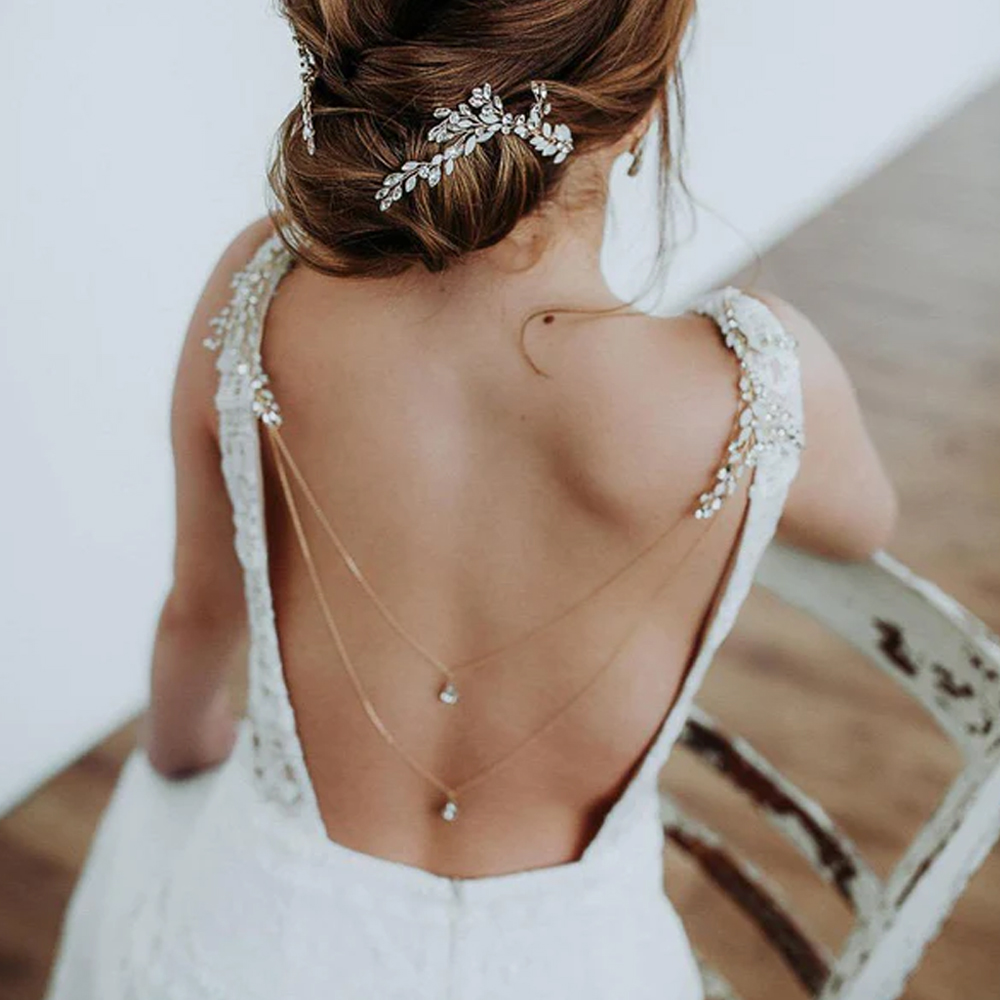 Naszyjnik z cyrkonią wisiorek  – Body Jewelry Necklace recenzja i cena