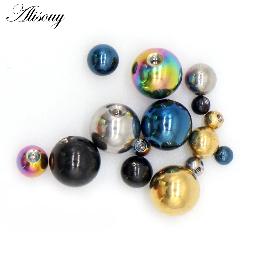 Alisouy 10 sztuk/partia Stal N – Body Jewelry Replacement Ball recenzja i cena