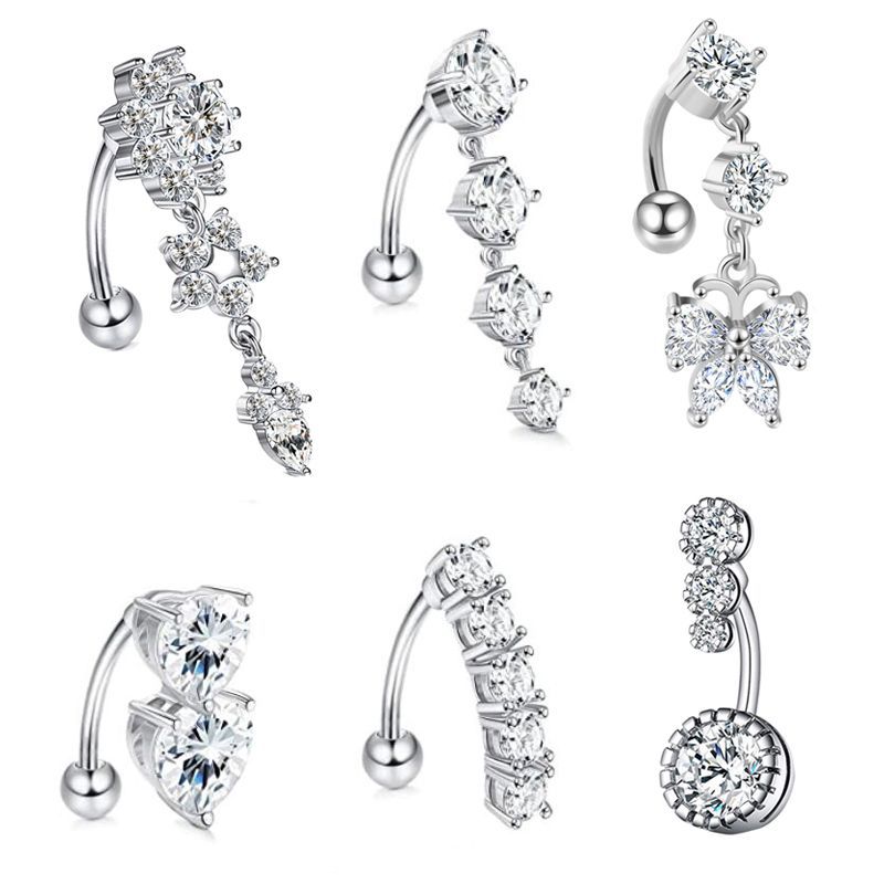 Kolczyk do pępka z zawieszką,  – Body Jewelry Surgical Steel recenzja i cena