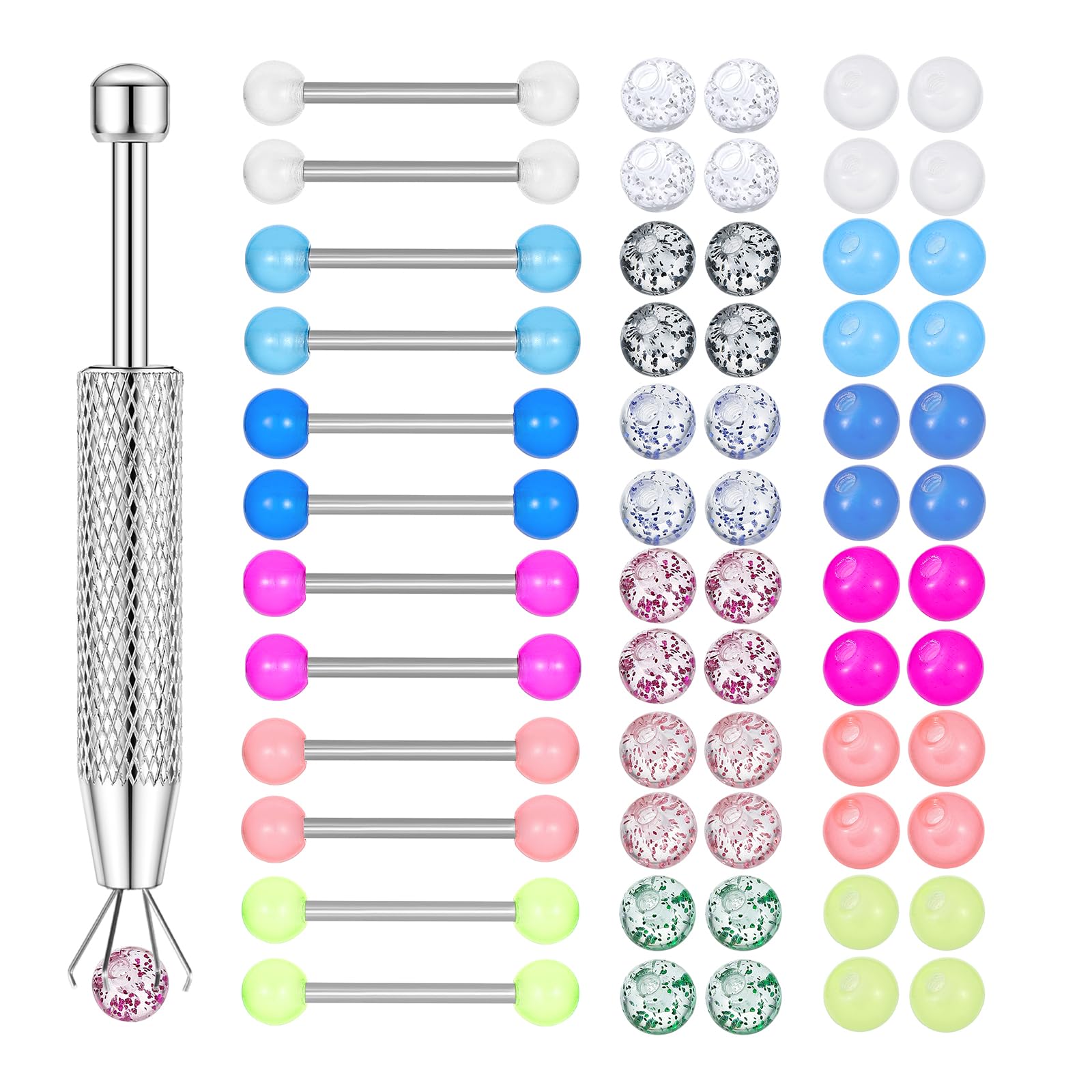 12PCS Barbell pierścienie sutk – Body Jewelry Replacement Ball recenzja i cena