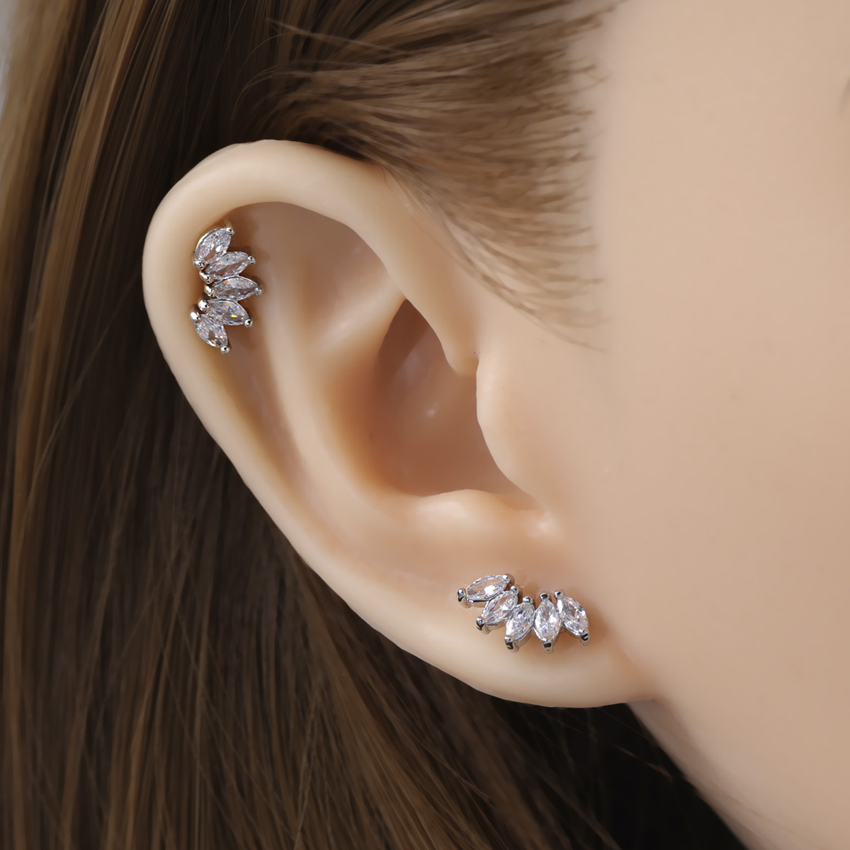 2 szt. Kolczyki na chrząstkę s – Body Jewelry Surgical Steel recenzja i cena