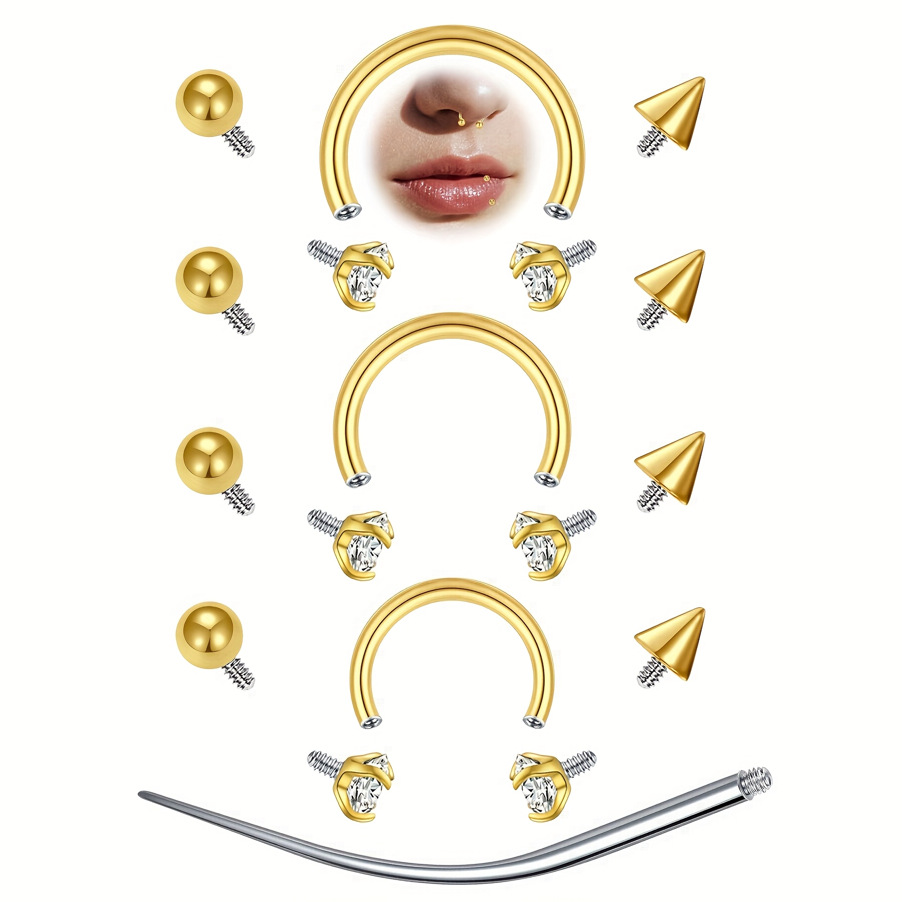 12 szt. kolczyków do przegrody – Body Jewelry Replacement Ball recenzja i cena