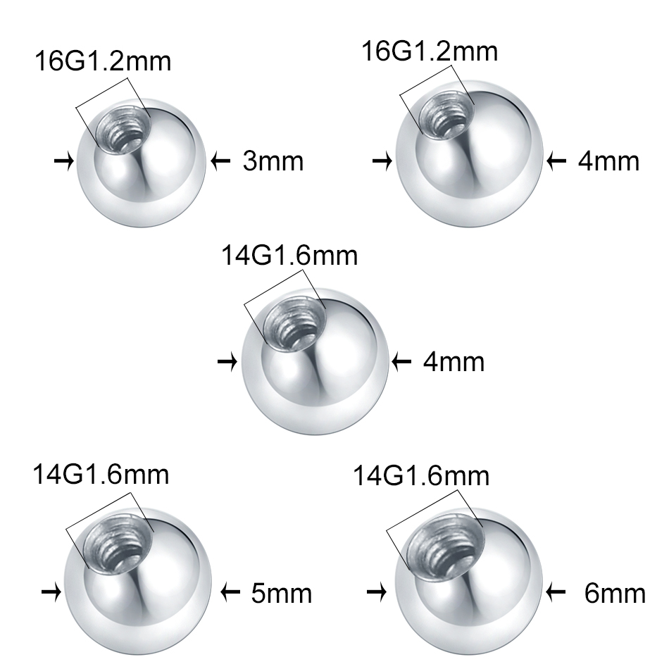 10 sztuk stalowe Piercing kulk – Body Jewelry Replacement Ball recenzja i cena