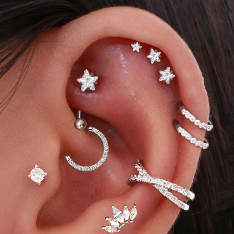 Helix Piercing Star Earrings W – Body Jewelry Surgical Steel recenzja i cena